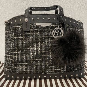No Longer Available- henri bendel West 57th Studded Tweed satchel
